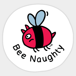 Bee Naughty Sticker